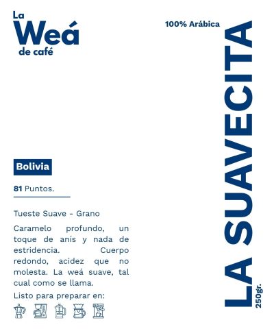 Etiqueta de la bolsa de La Suavecita