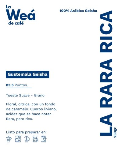 Etiqueta de la bolsa de La Rara Rica