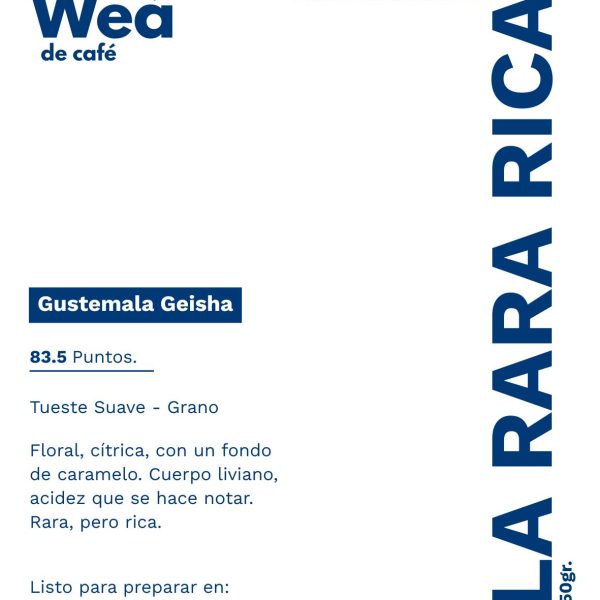 Etiqueta de la bolsa de La Rara Rica