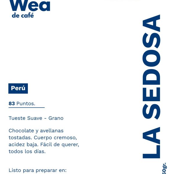 Etiqueta de la bolsa de La Sedosa