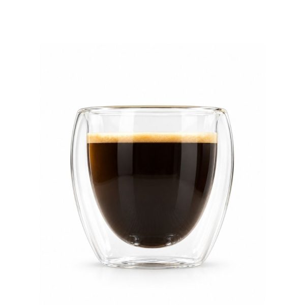 Vaso doble pared de vidrio 150ml - La Weá de Café