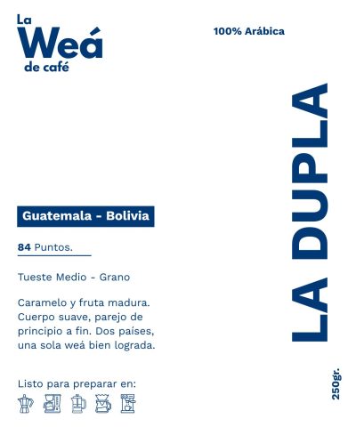 Etiqueta de la bolsa de La Dupla