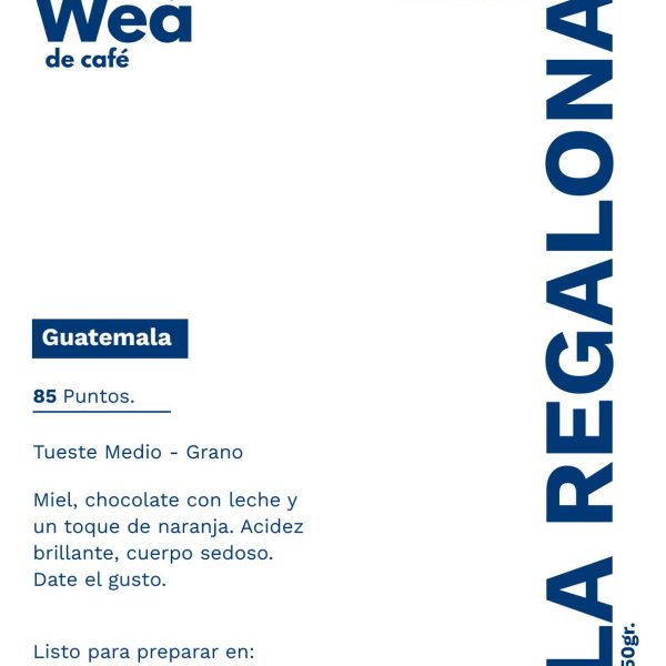Etiqueta de la bolsa de La Regalona
