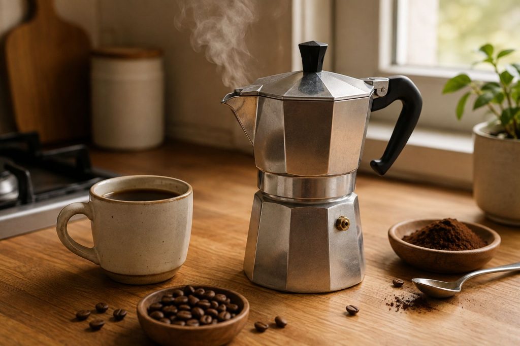 Cómo usar una cafetera italiana sin quemar el café ni la paciencia