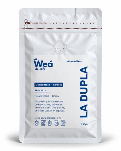 Bolsa de café de especialidad blend Guatemala Bolivia La Dupla, 250gr - La Weá de Café