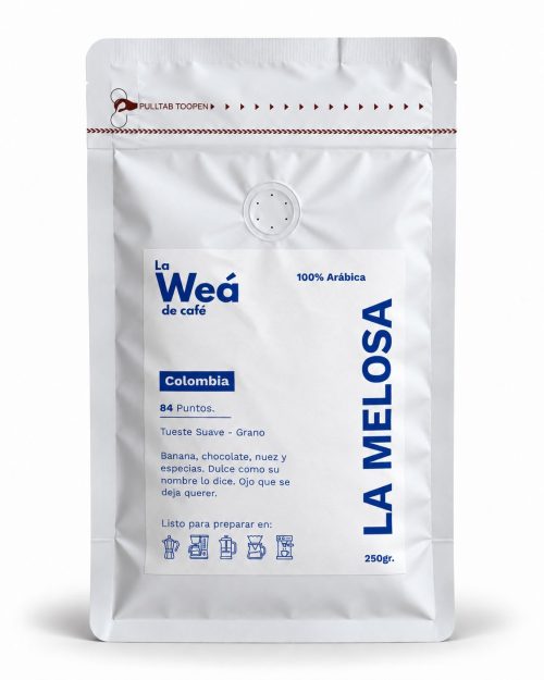 La Melosa Bolsa de café de especialidad Colombia La Melosa, 250gr - La Weá de Café