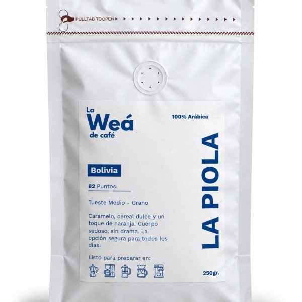 Bolsa de café de especialidad Bolivia La Piola, 250gr - La Weá de Café