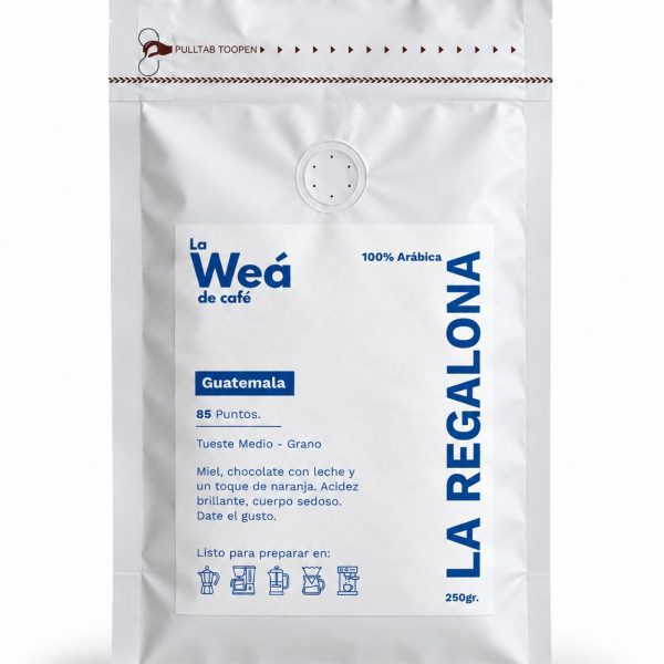 Bolsa de café de especialidad Guatemala La Regalona, 250gr - La Weá de Café