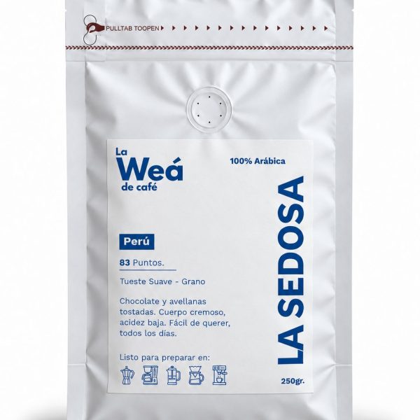 Bolsa de café de especialidad Perú La Sedosa, 250gr - La Weá de Café