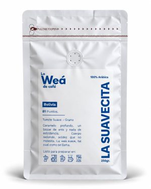 Bolsa de café de especialidad Bolivia suave La Suavecita, 250gr - La Weá de Café