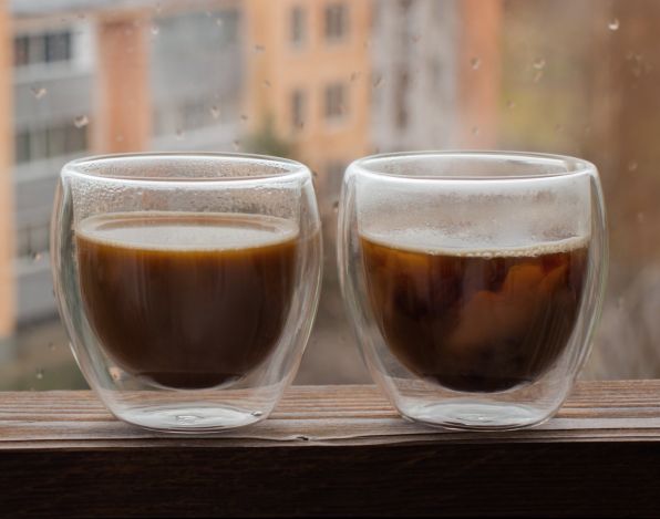 Set de Vasos Doble Pared con café