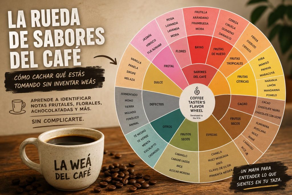 La rueda de sabores del café: cómo cachar qué estás tomando sin inventar weás