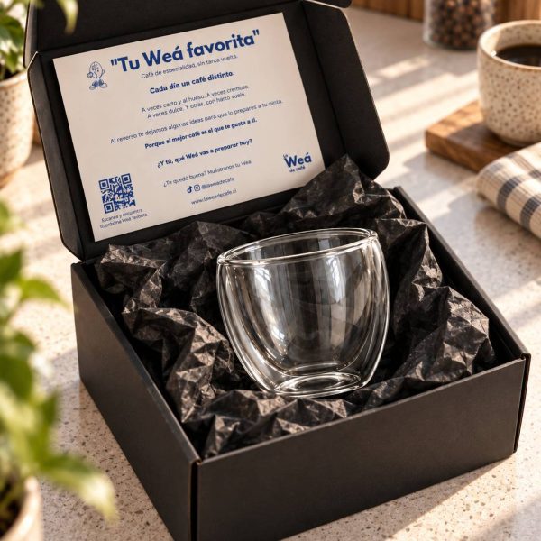 Vaso Doble Pared 150ml en su caja de regalo